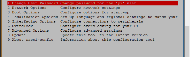 Configurare Raspbian