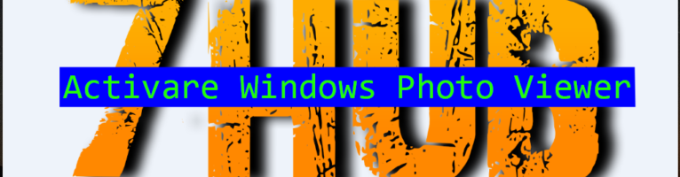 Activează singur Photo Viewer în Windows 10