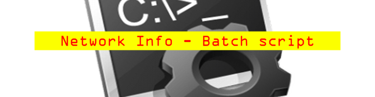 Network info – Batch script